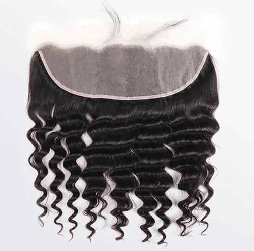 13x4 Free Parted Frontal Deep Wave
